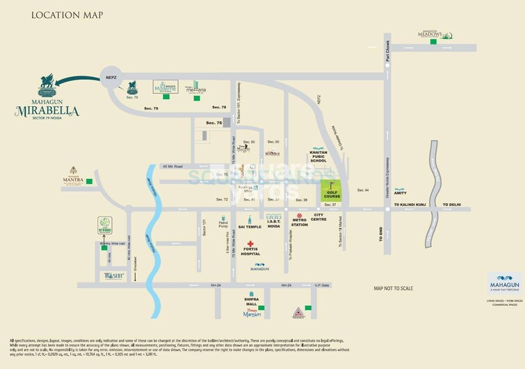 Mahagun Mirabella Location Image