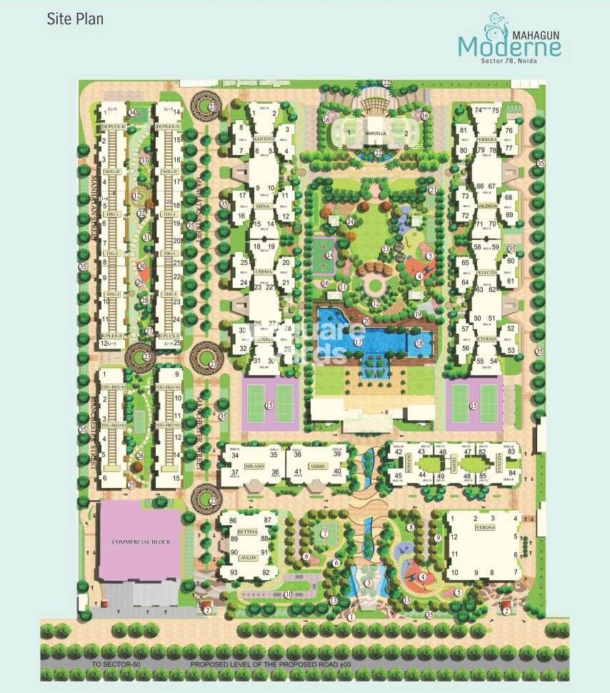 Mahagun Moderne Master Plan Image