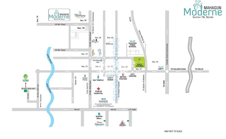 Mahagun Moderne Location Image
