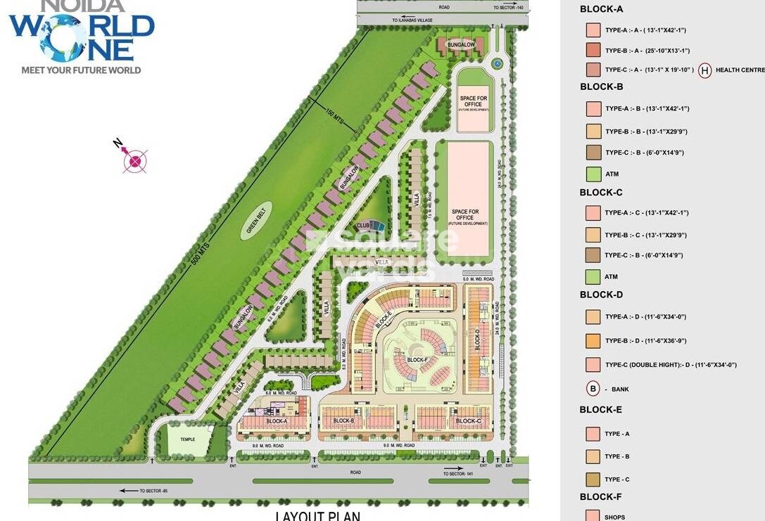 Noida World One Master Plan 1