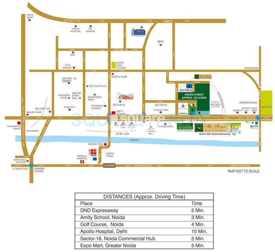 Omaxe Forest Spa Location Image