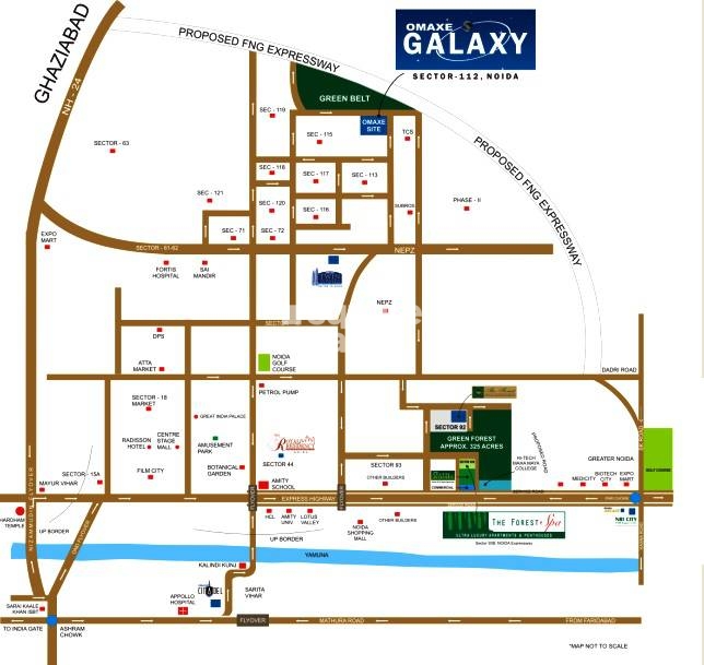 Omaxe Galaxy Location Image