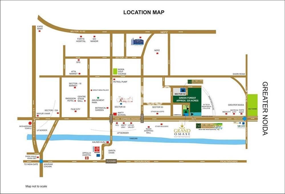 Omaxe Royal Residency Location Image