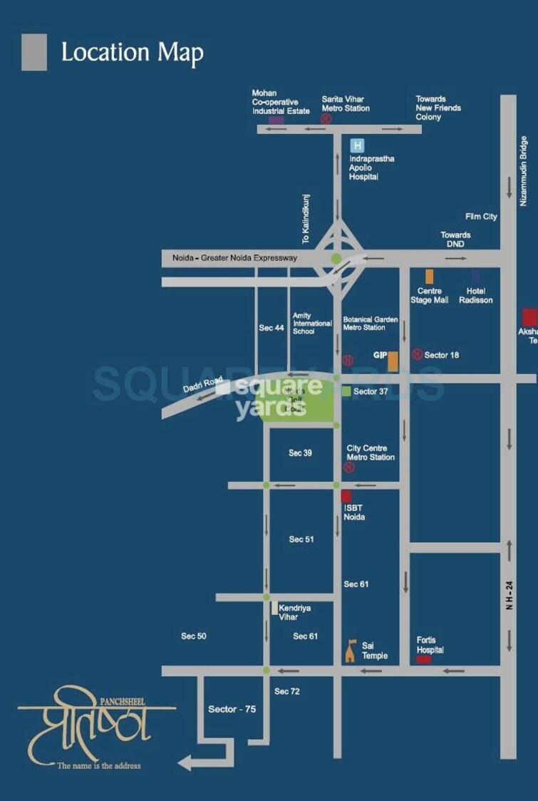 Panchsheel Pratistha Location Image