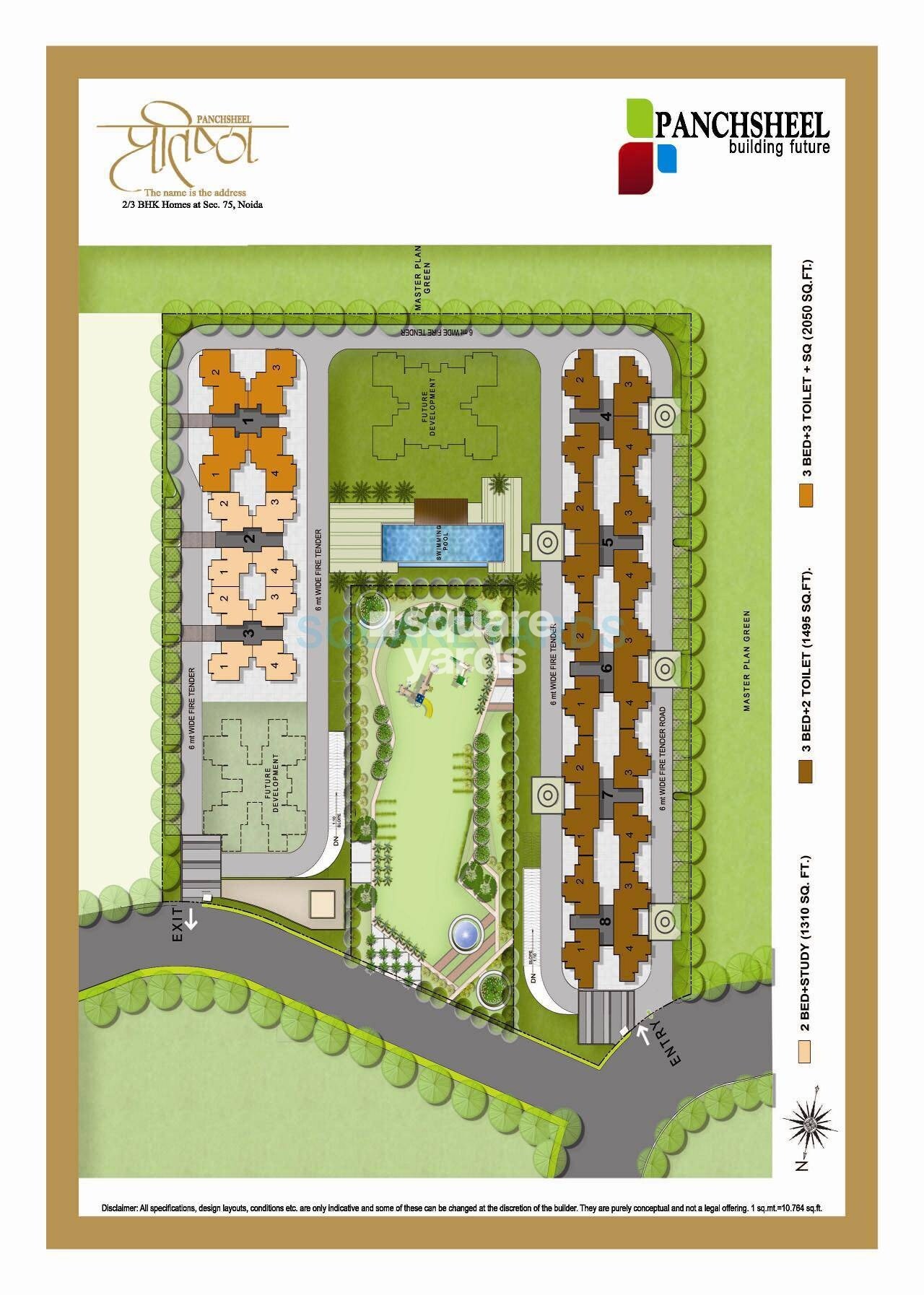Panchsheel Pratistha Master Plan Image