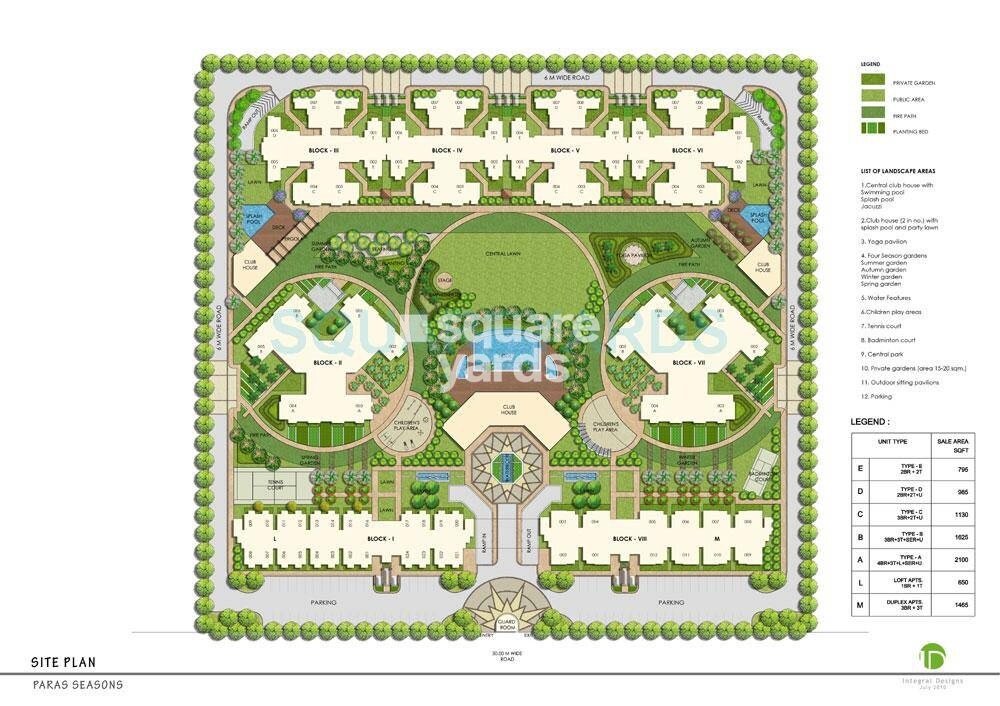 Paras Seasons Master Plan Image