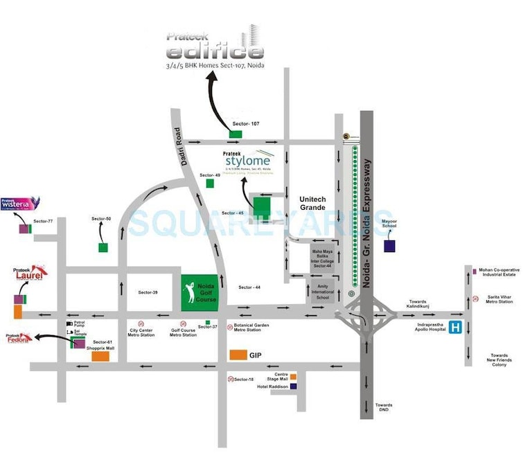 Prateek Edifice Location Image