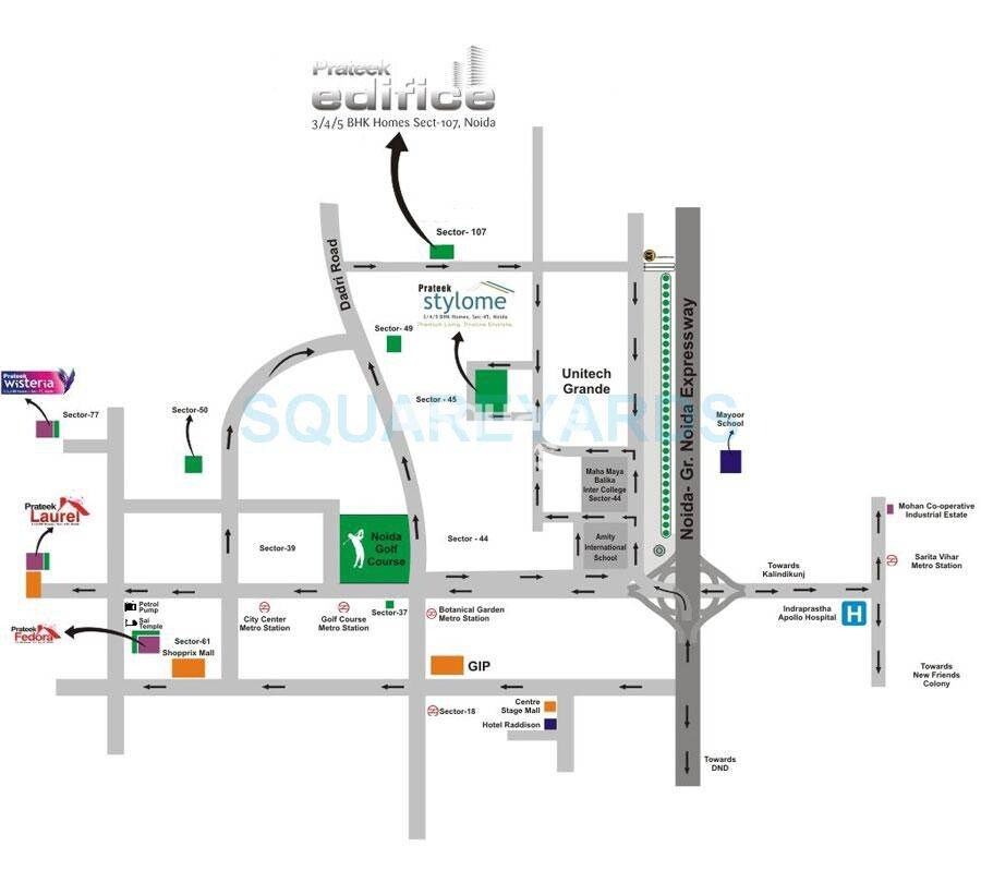 Prateek Edifice Location Image