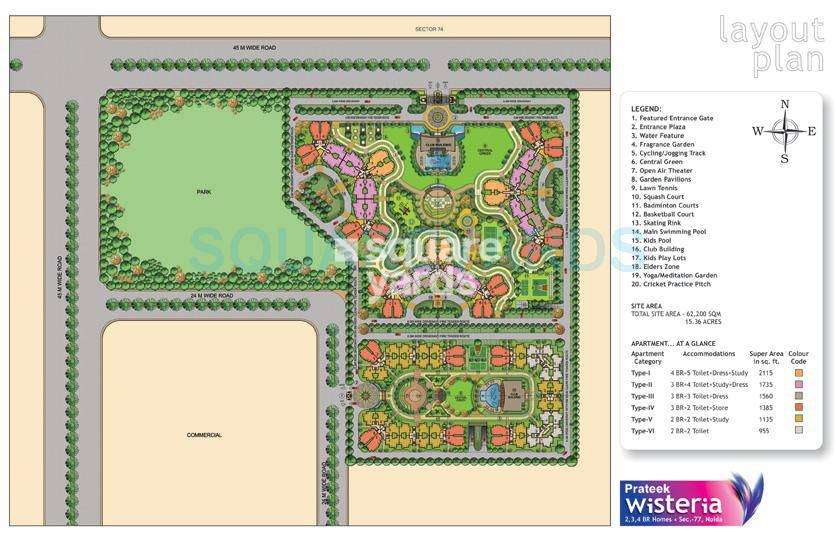 prateek wisteria master plan image1