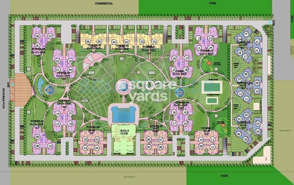 Purvanchal Royal Park Master Plan Image
