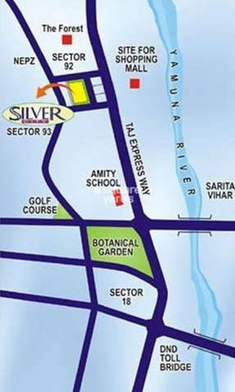 Purvanchal Silver City Location Image