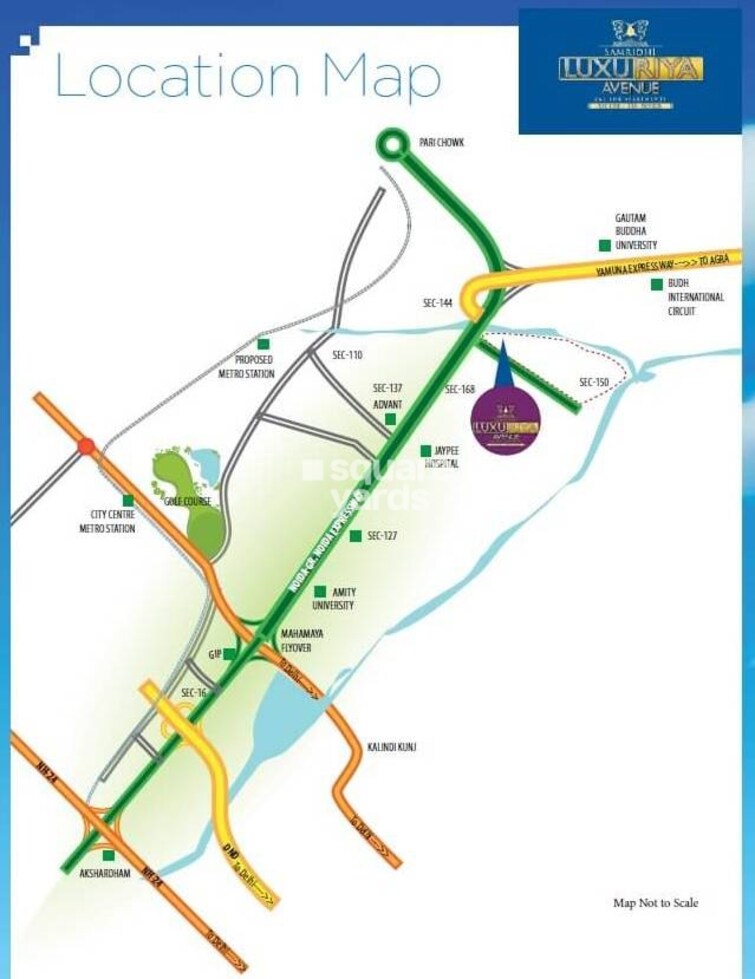 Samridhi Luxuriya Avenue Location Image