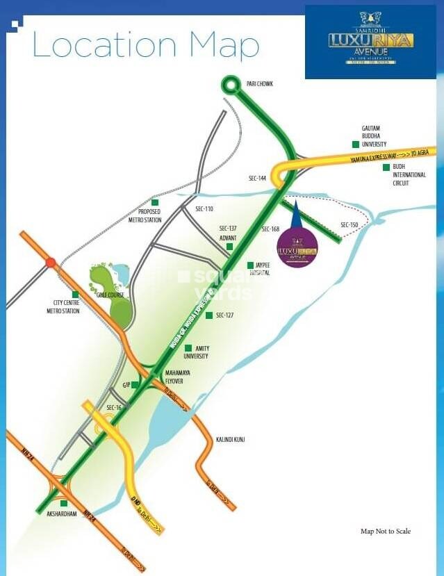 Samridhi Luxuriya Avenue Location Image