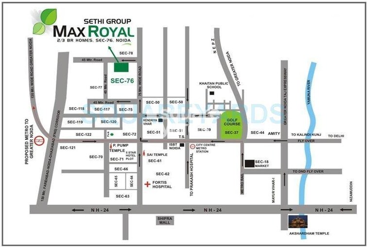Sethi Max Royale Location Image
