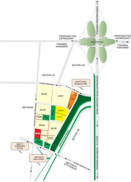 Shubhkamna Tec Homes Location Image