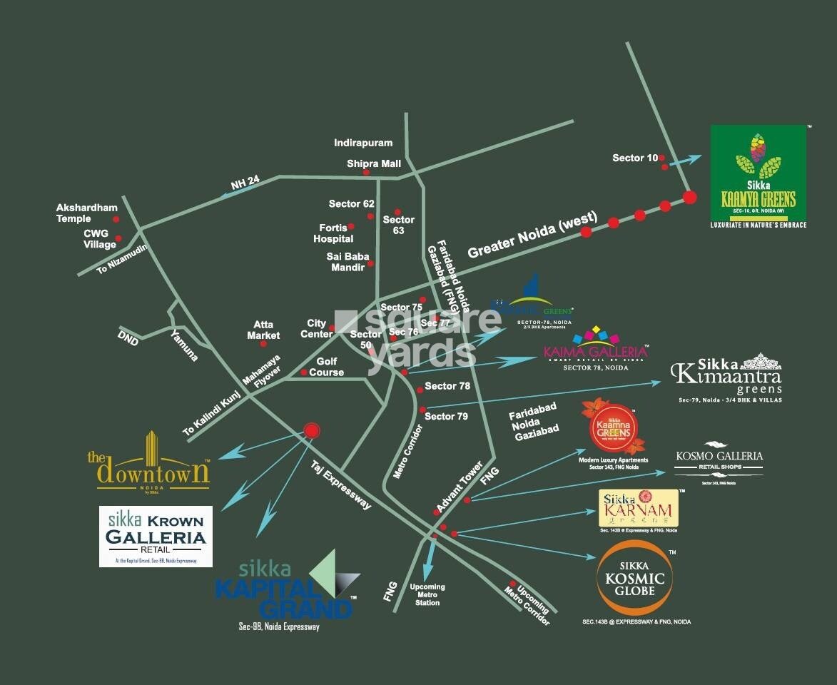 Sikka Kimaantra Greens Location Image