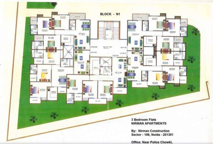 subhsantosh nirman apartment project master plan image1
