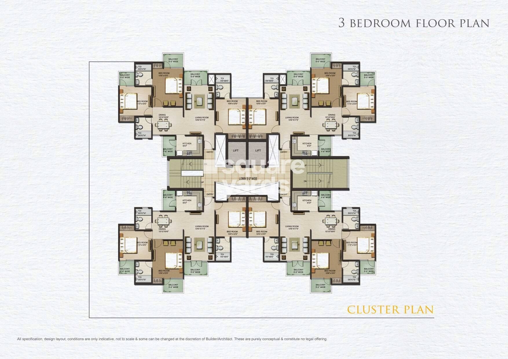 Sunworld Vanalika Floor Plans 1