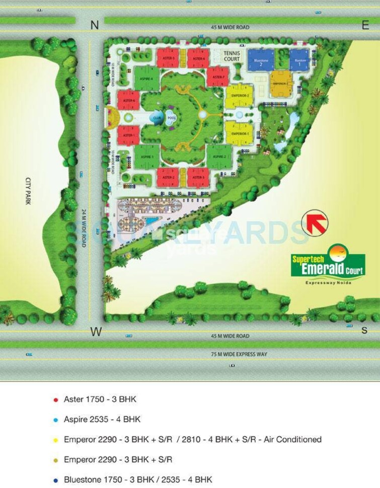 Supertech Emerald Court Master Plan Image