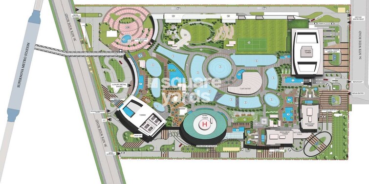 Supertech Supernova Nova Residences Master Plan Image