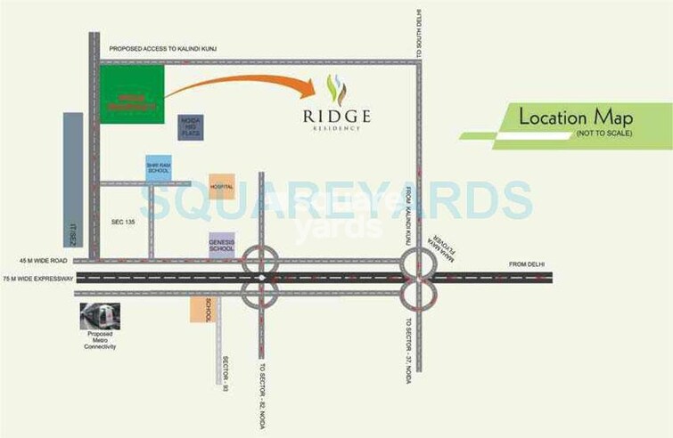 Today Ridge Residency Location Image