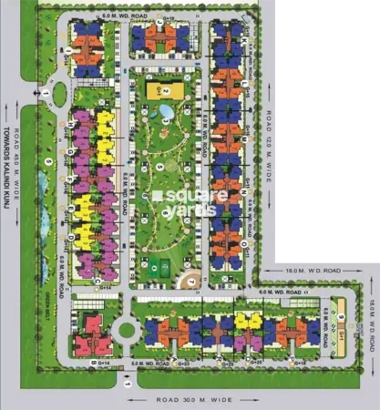 Today Ridge Residency Master Plan Image