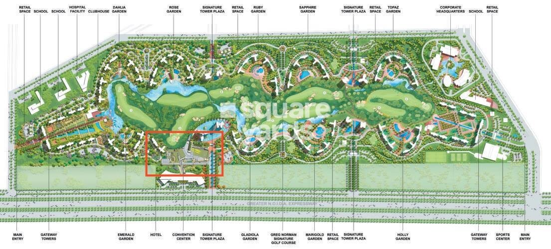 Unitech Grande Aqua Terra Master Plan 1