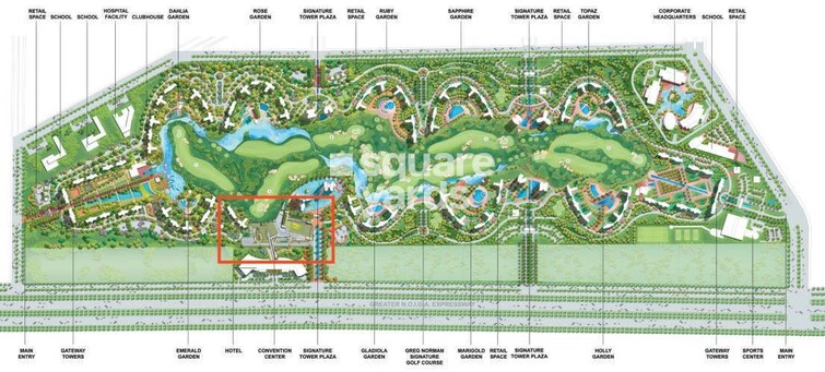 Unitech Grande Master Plan Image
