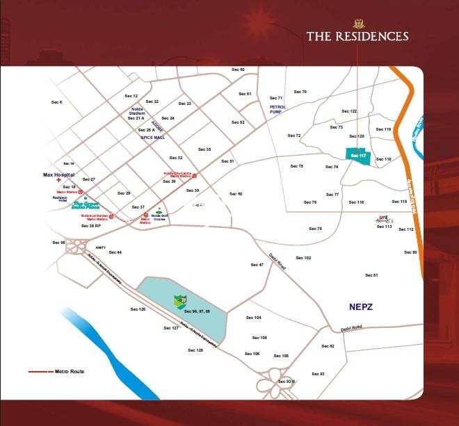 Unitech The Residence Location Image