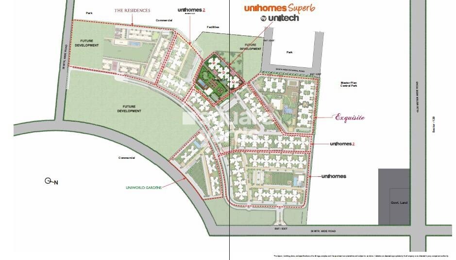 Unitech Unihomes Superb Master Plan 1