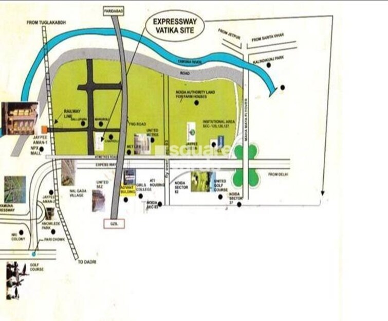 Unitech Vatika Expressway Plots Location Image