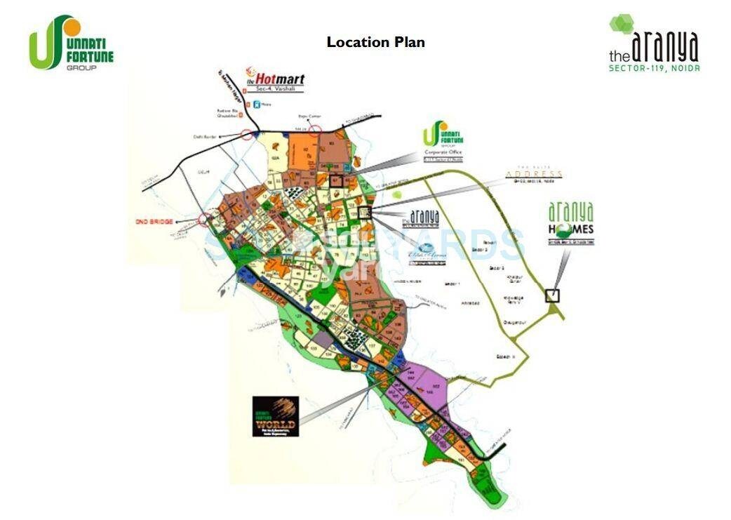 Unnati Fortune The Aranya Location Image