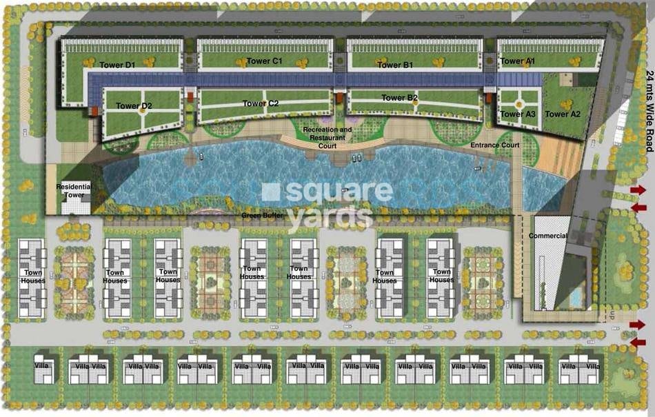 Unnati Fortune World Vesta Villas Master Plan 1