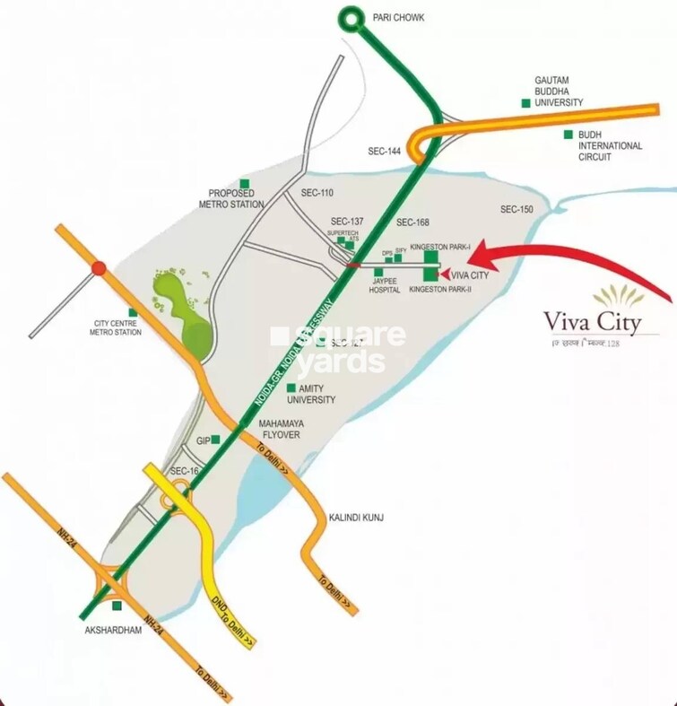 Viva City Noida Location Image