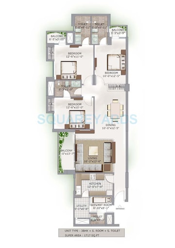  3 BHK Apartment at 3C Lotus Boulevard, Sector 100 – for Sale