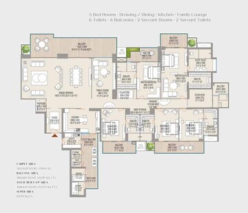  5 BHK Apartment at ABA County 107, Sector 107 – for Sale