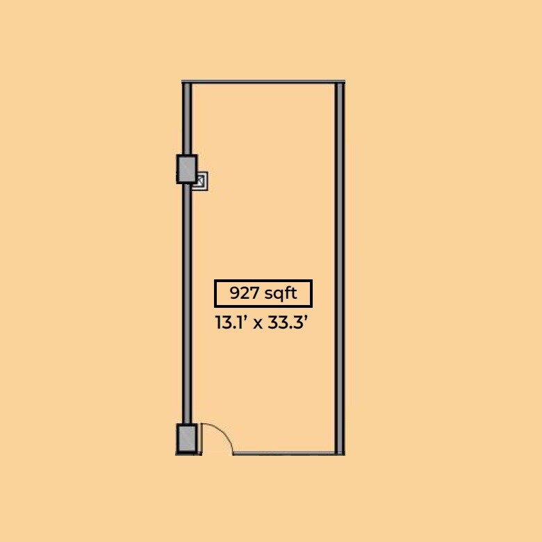 Floor plan of 927 Sq. Ft. Retail Shop in Ace 153, Noida