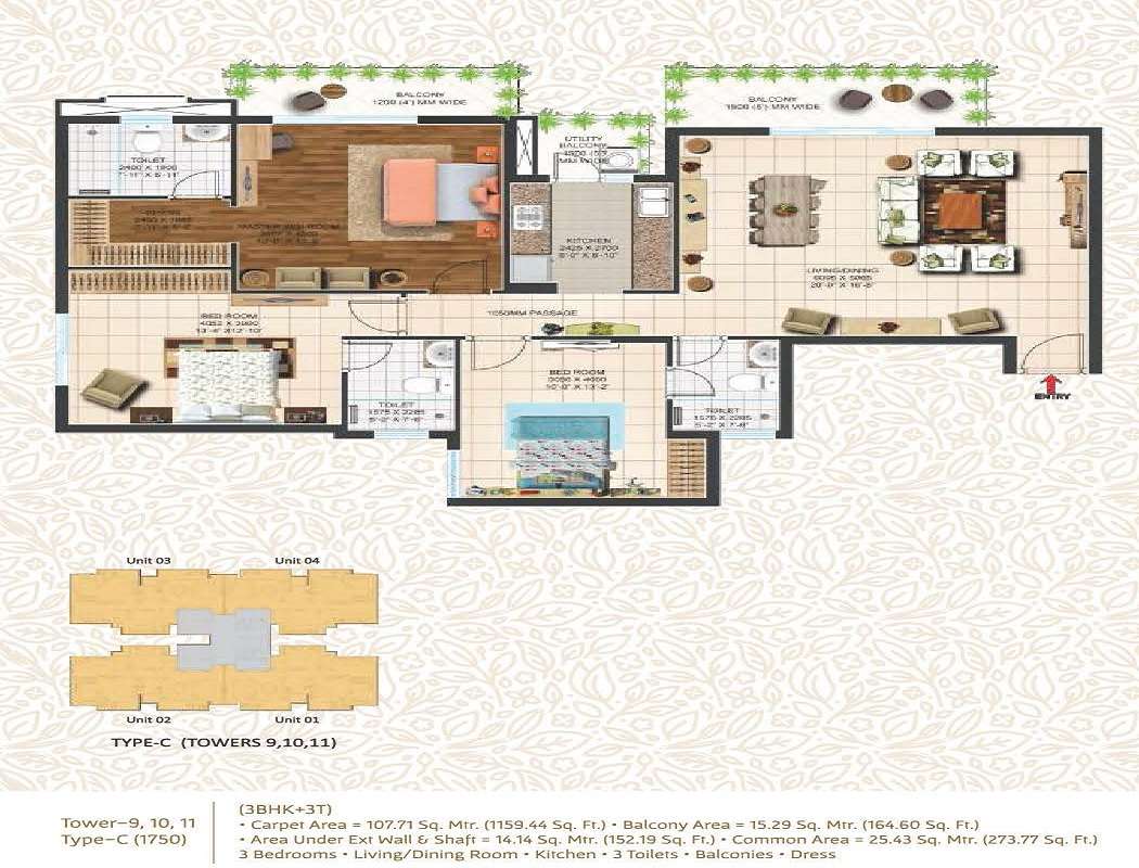 ace one imperial tower apartment 3bhk 1750sqft 20205523105518
