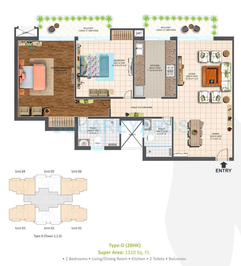 ace parkway apartment 2bhk 1310sqft 1