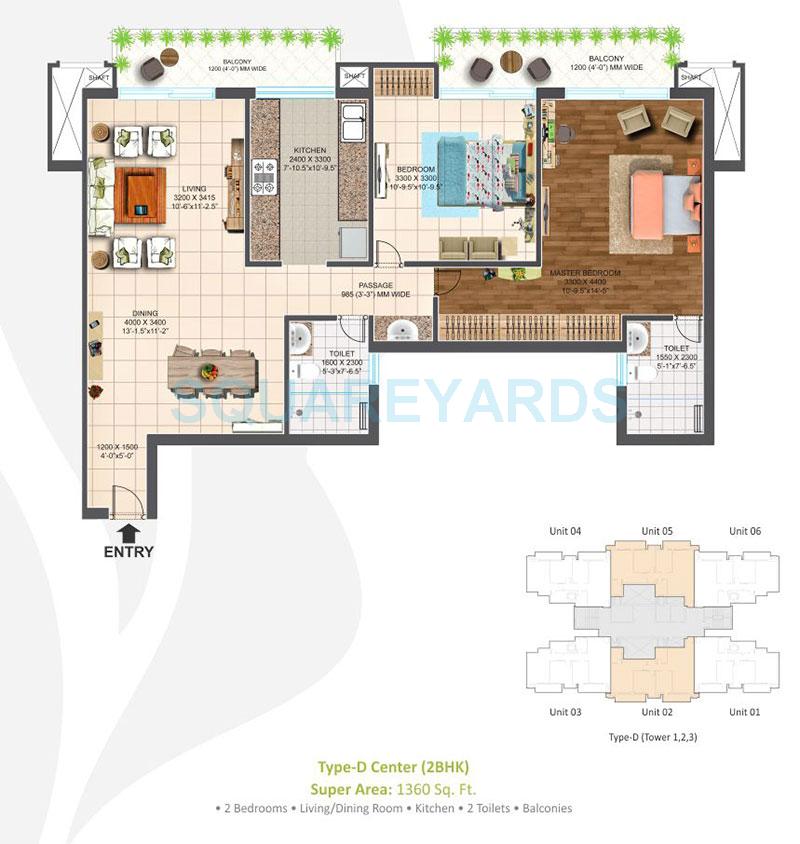 ace parkway apartment 2bhk 1360sqft 1