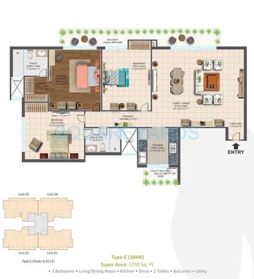  3 BHK Apartment at ACE Parkway, Sector 150 – for Rent