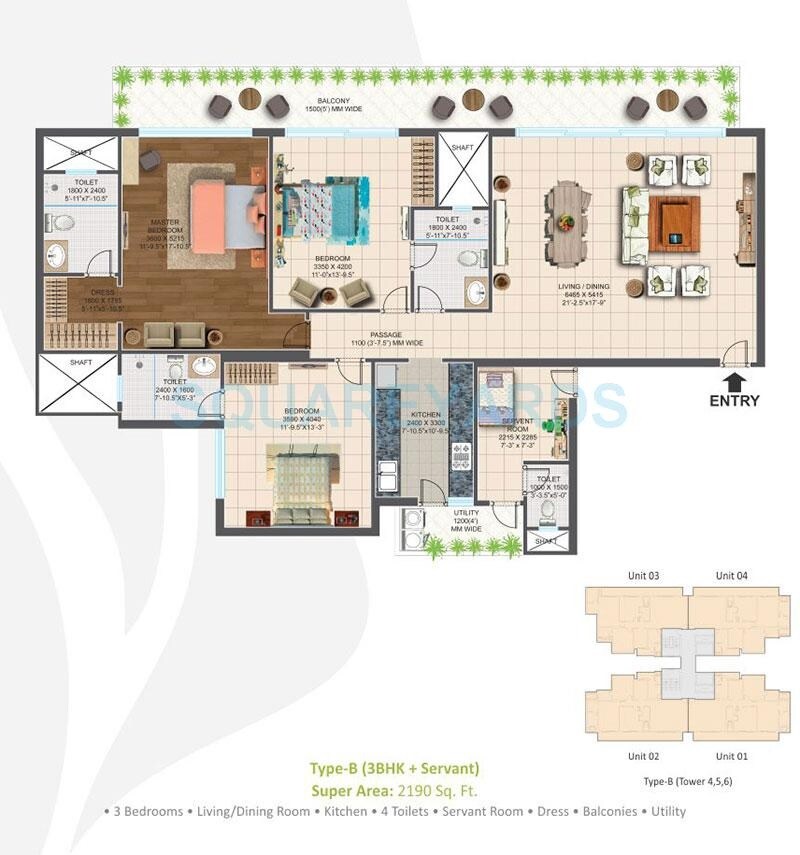 Other, ace-parkway 3 Bedroom 2190 Sq.Ft. Apartment In Sector 150 Noida 9244453