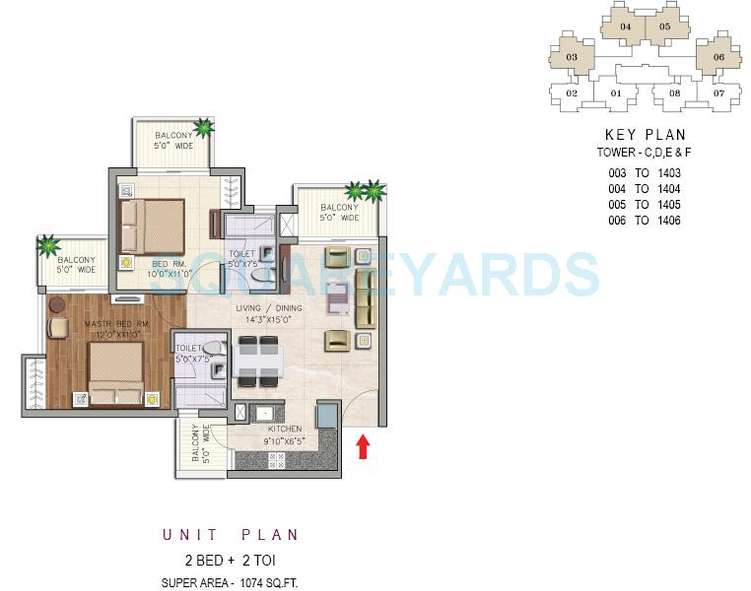 aditya urban casa apartment 2bhk 1074sqft 1