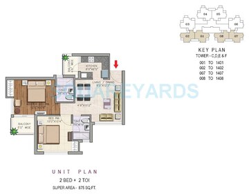  2 BHK Apartment at Aditya Urban Casa, Sector 78 – for Sale