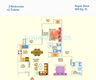 2 BHK Apartment For Rent in Aims Golf Avenue I Sector 75 Noida  7684636