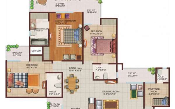 ajnara grand heritage apartment 3bhk 2025sqft 141