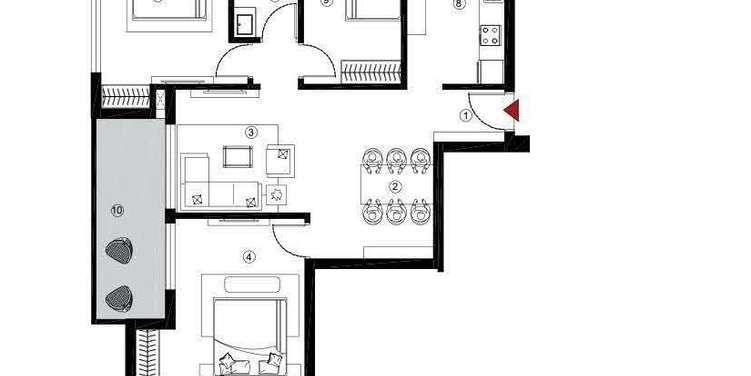 alpha residences apartment 3 bhk 882sqft 20215602125649