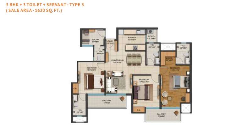 amrapali adarsh awas yojna apartment 3bhk sq 1620sqft81