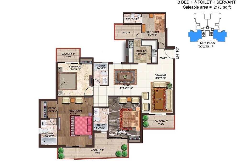 Other, amrapali-crystal-homes 4 Bedroom 2175 Sq.Ft. Apartment In Sector 76 Noida 9549099