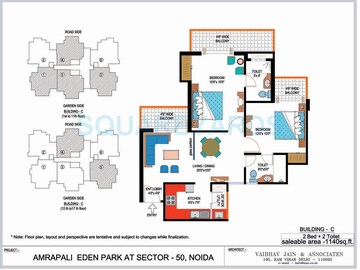  2 BHK Apartment at Amrapali Eden Park, Sector 50 – for Sale